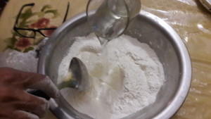 Step 1 - Preparing rice dough